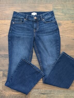 Maurices M Jeans, Dark Blue Classic Midrise Bootcut Jeans, Size 4 Short